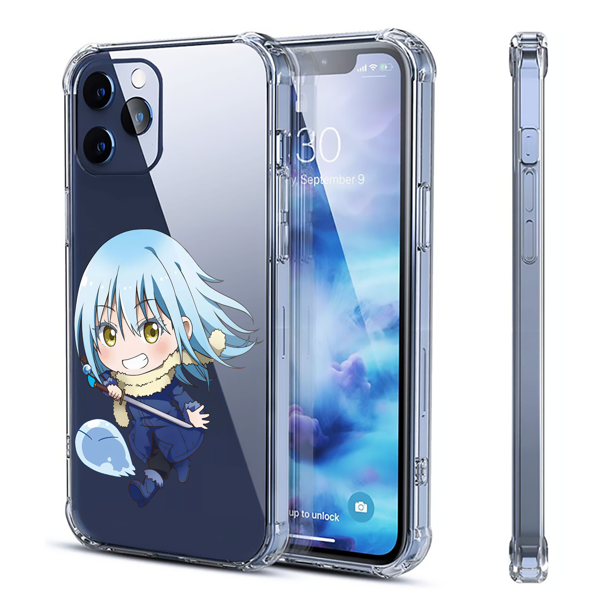 （画像用） 転スラ Regarding Reincarnated to Slime 【iPhone 12シリーズ対応】透明スマホケース（クリアソフトケース）